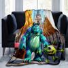 1pc, Soft and Cozy Monster Inc. Inspired Blanket, Perfect for All Seasons, Soft Flannel Throw Blanket, Versatile & Cozy for Bedroom, Living Room, Trav