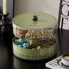 Food Grade Candy Nuts Serving Tray Round Candy Storage Box Divided Serving Tray  Kitchen