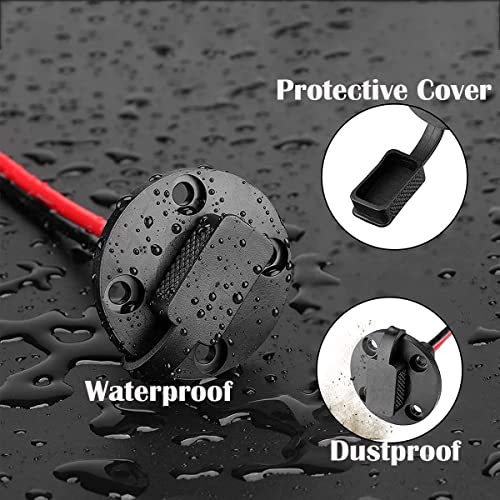 Разъем SAE, разъем питания CTRICALVER SAE, боковой порт, водонепроницаемый, 12AWG SAE, быстрое соединение для генератора (2pcs)