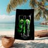 proof beach towel with Borussia Monchengladbach logo pattern - soft,absorbent,quick-drying,machine washable - perfect for swimming,camping,bathing