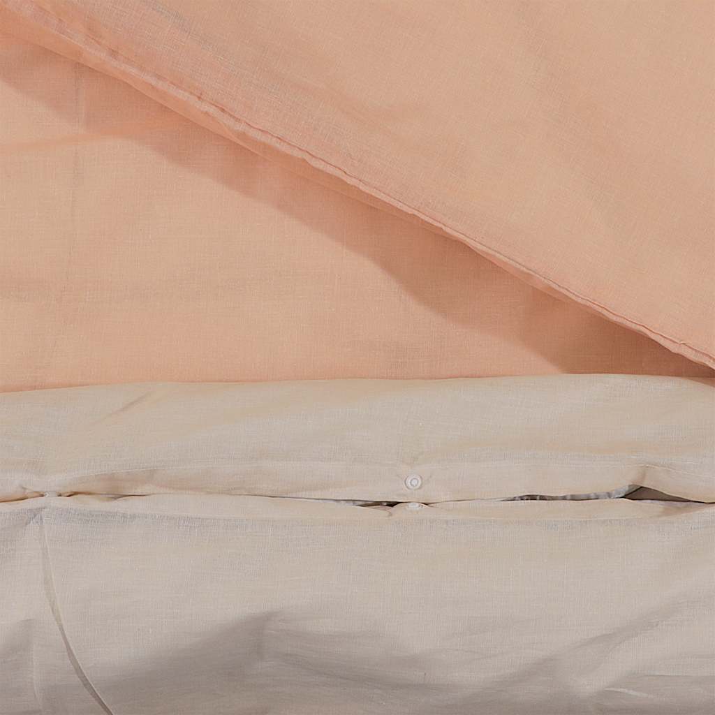 Pink Bed Linen Set 225 x 220 cm Cotton