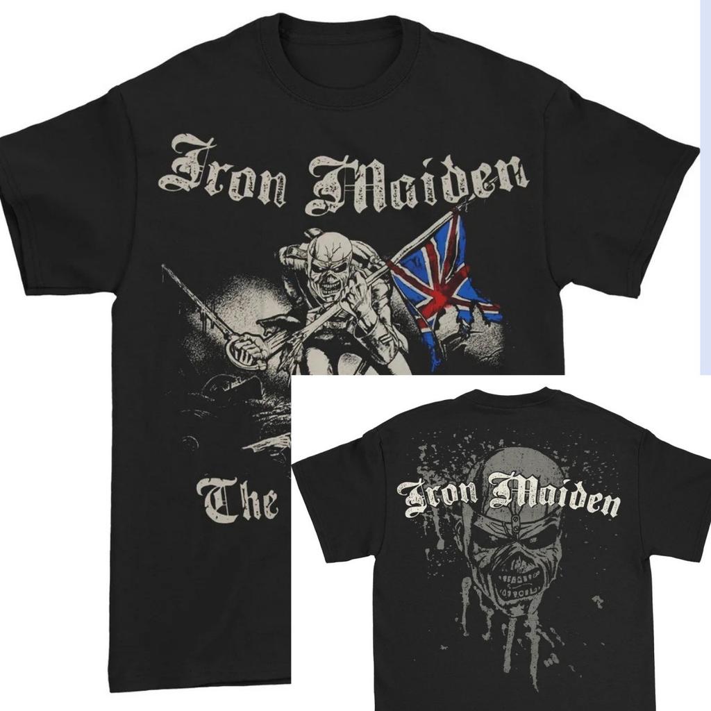 Футболка Iron Maiden Sketched Trooper Высококачественная Роскошная Унисекс Топ Y2k 2026 Летняя Горячая Распродажа
