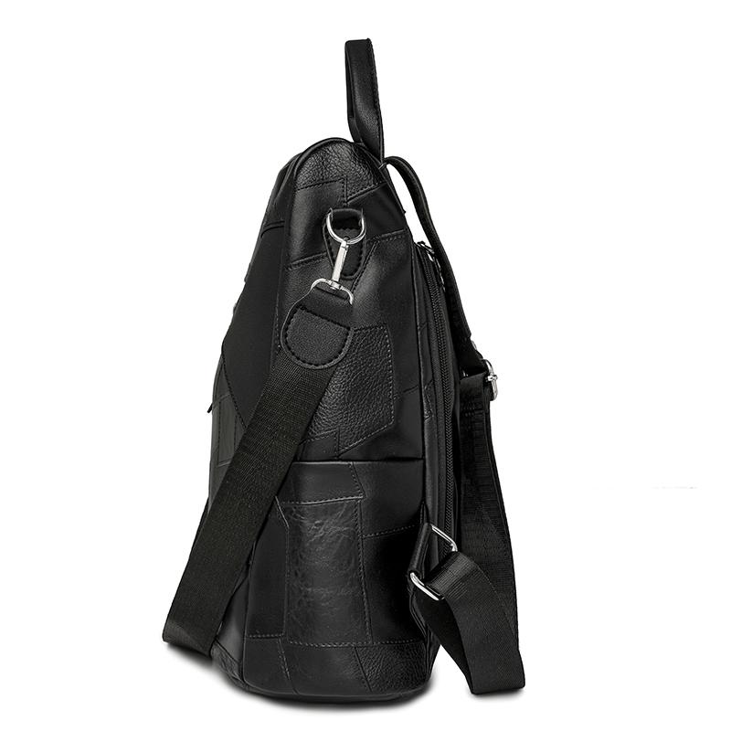 Soft Leather Backpack Large Capacity Backpack Women's Outdoor Travel Shoulder Bag Anti-Theft Bag