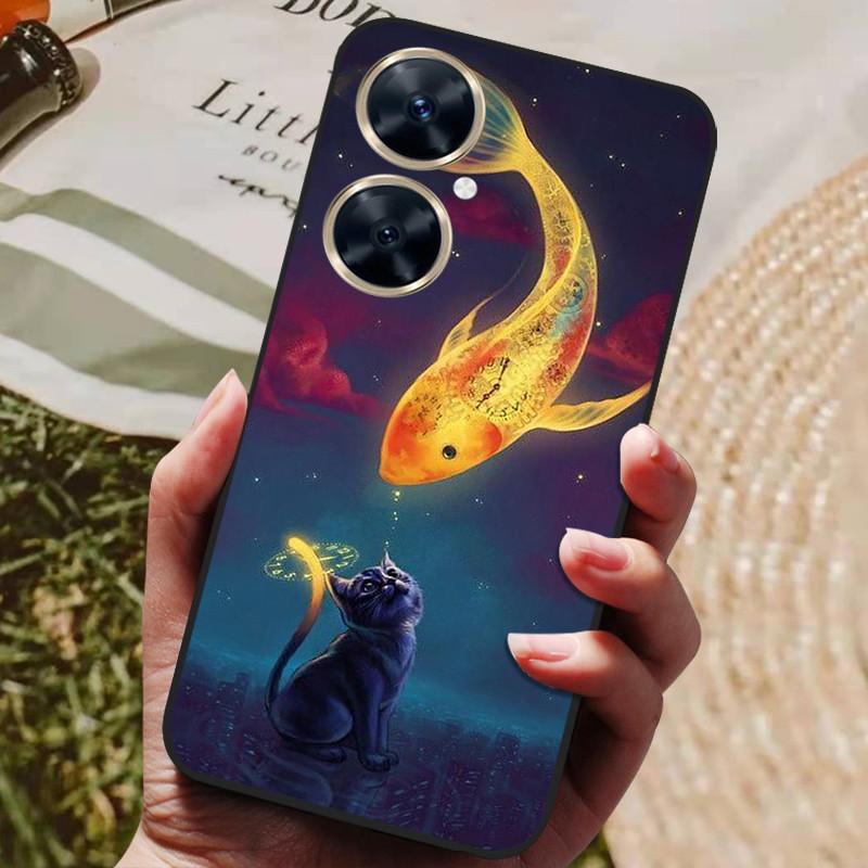 For Funda Huawei Nova 11i Case Soft Silicone Wolf Back Cover Phone Cases for Huawei Nova 11i MAO-LX9 Case Nova11i 11 i Coque