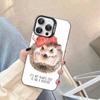 Милый чехол для телефона с ежиком Для IPhone 16 15 14 13 12 11 Pro Max X XR XSMAX 8 7 Plus Матовый ударопрочный задний чехол