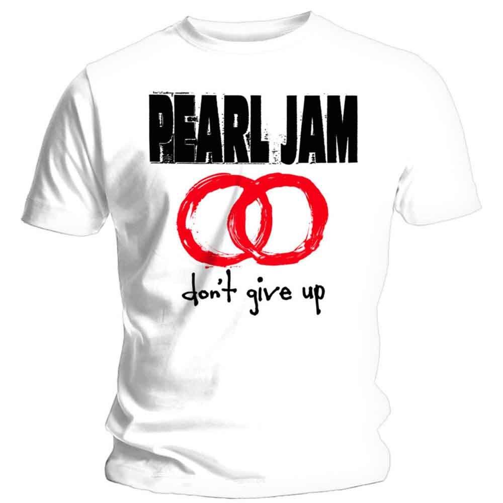 Pearl Jam Don't Give Up T-Shirt White New