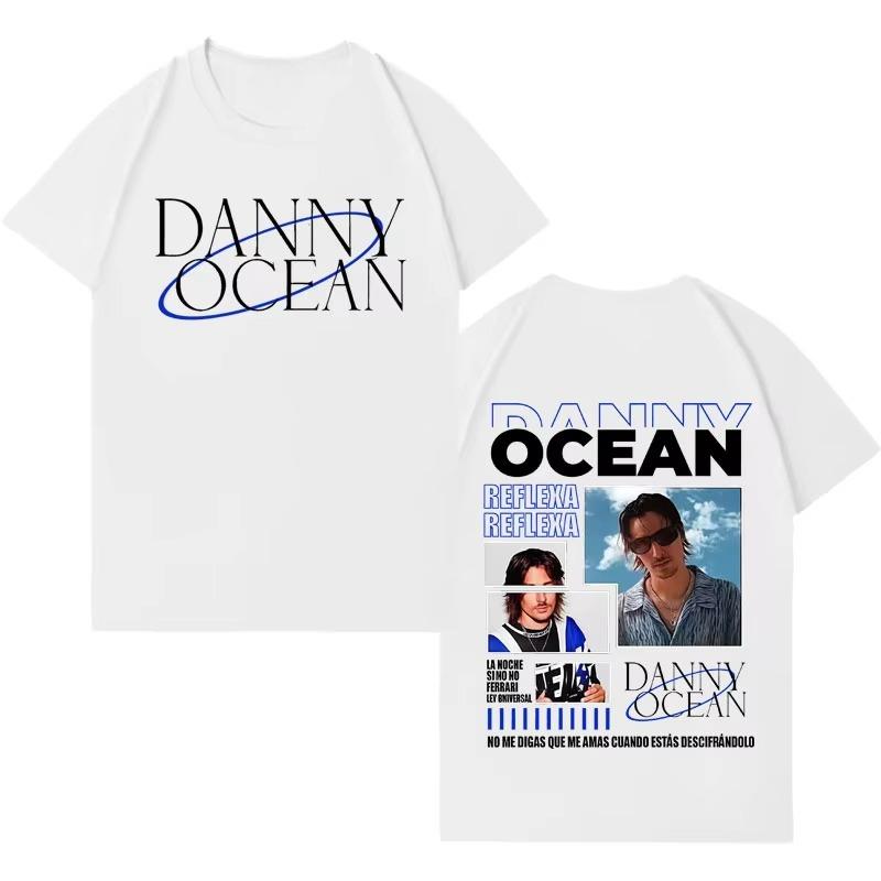 Rapper Danny Ocean Pop Music Double Sided Tshirts Mens Cotton Casual Gothic Short Sleeves Streetwear 2026 Spring summer new