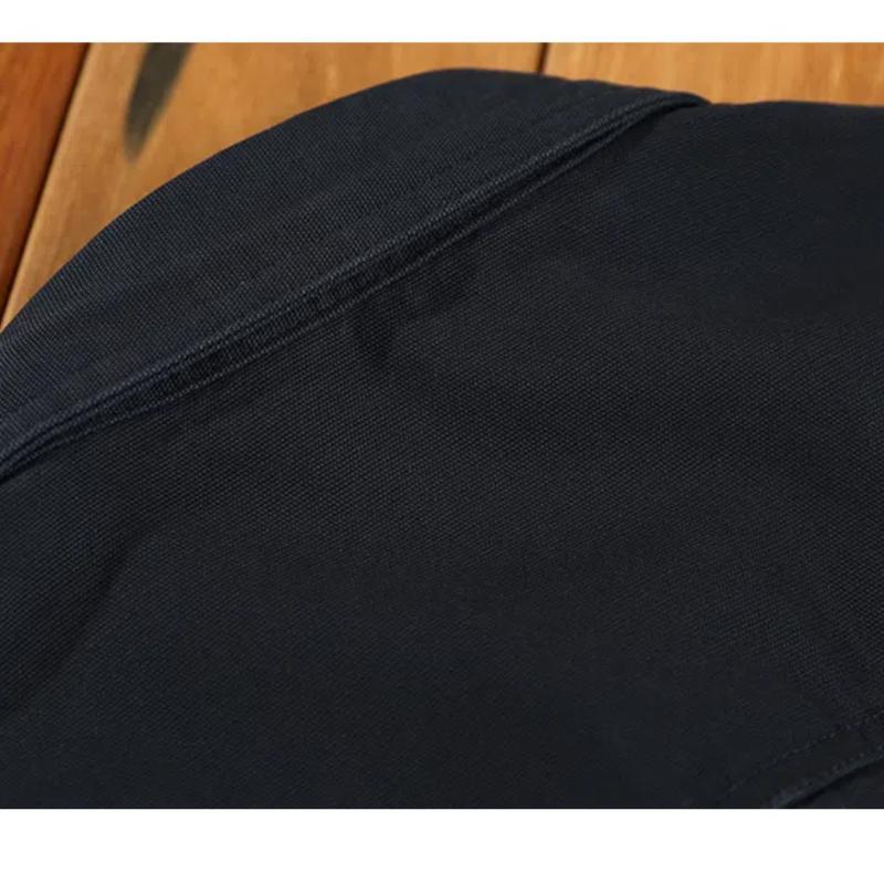 Японский стиль рабочая одежда хлопковые мужские рубашки весна/осень повседневная рубашка с длинным рукавом уличная одежда двойной карман свободный топ на пуговицах