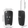 Для OPEL/VAUXHALL Astra J Corsa E Insignia Zafira C 2009-2016 автомобильный дистанционный ключ автомобильные аксессуары 2/4 кнопки