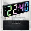 Цифровой будильник Настольные часы с питанием от USB/батарейки и цветным светодиодным экраном с дисплеем температуры Голосовое управление