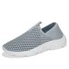 Summer Couple Breathable Mesh Surface Flying Woven Casual Sports Shoes for Men and Women Non-slip Flat Shoes Large Size 45
