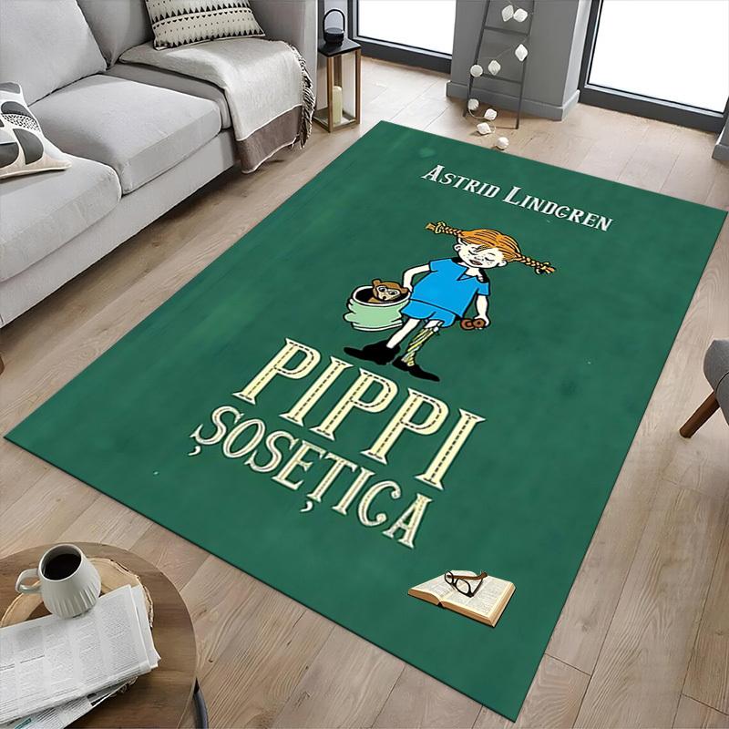 1PC Pippi Longstocking Astrid Lindgren Extra Large Non Slip Floor carpet, Office, family, bedroom, Studio Large Area Rug Indoor Rugs