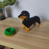 Ultra Cute Pet Mini Dachshund Dog Building Block Toy: Favoured Gift, Exceptional Quality, Fun Assembly Experience for Kids