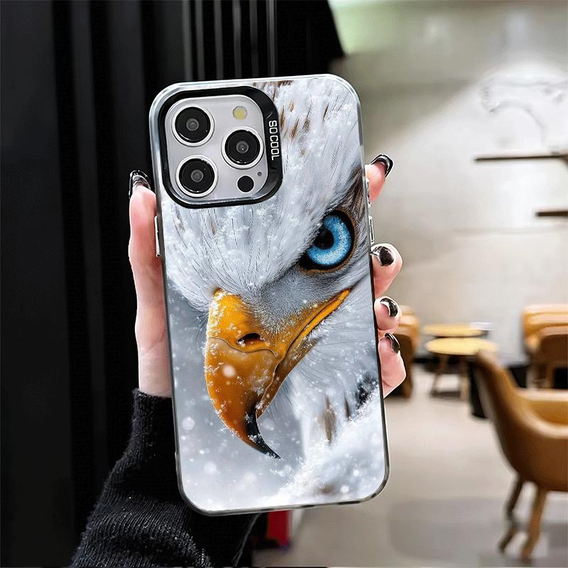 Крутой Мягкий Чехол для Телефона с Белоголовым Орлом для iPhone 15 16 17 Pro Max 17Air 16E 14 Plus 13 12 Mini Ударопрочная Задняя Крышка