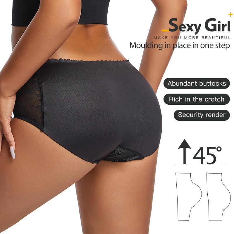 Женские трусики-утягиватели для бедер с подкладкой, кружевное дышащее нижнее белье, утягивающее белье, бесшовные облегающие трусы с эффектом пуш-ап