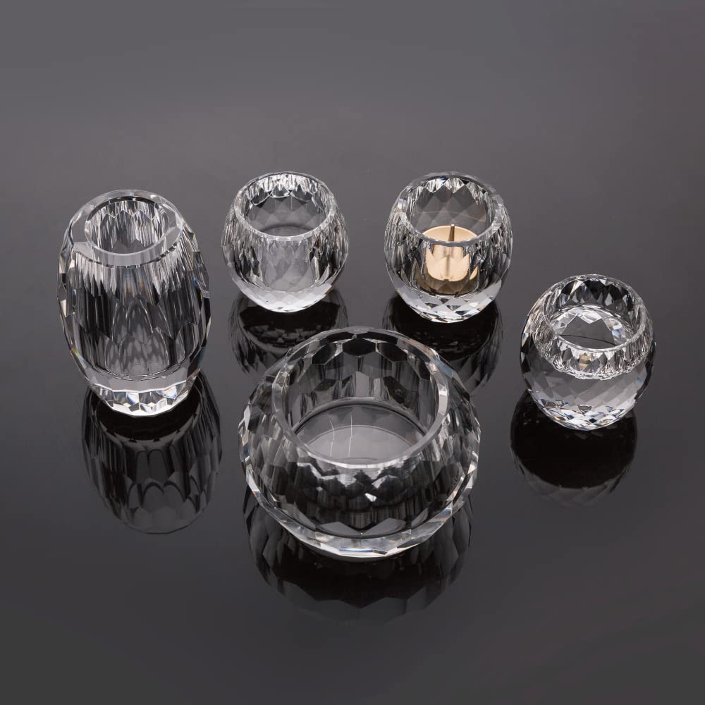 Комплект буддийских алтарных приспособлений Vega Clear, 5 предметов, размеры Кристаллические буддийские приспособления Современные буддийские приспособления Стильный буддийский алтарь Курильница для благовоний