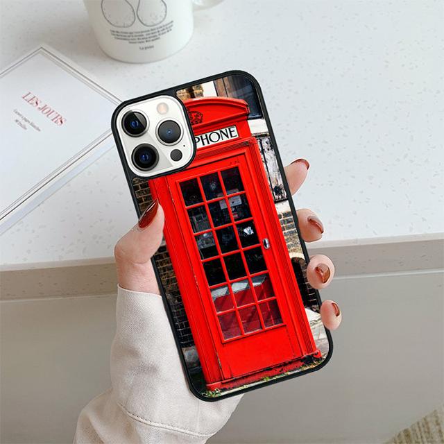 Telephone Box London Union Jack Phone Case For iPhone 17 Air 13 12 14 15 16 Cover For Apple Pro Max 6S Plus