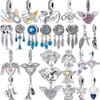 Sterling R Dreamcatcher Feathers Wing Heart Camera Angel Sweet Beads Fit Original Charms Bracelet Women Jewelry