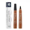Four Fork Eyebrow Pencil Waterproof Non-makeup Natural Three-dimensional Color Liquid Eyebrow Pencil Lasting Setting Women's Cosmetics Makeup