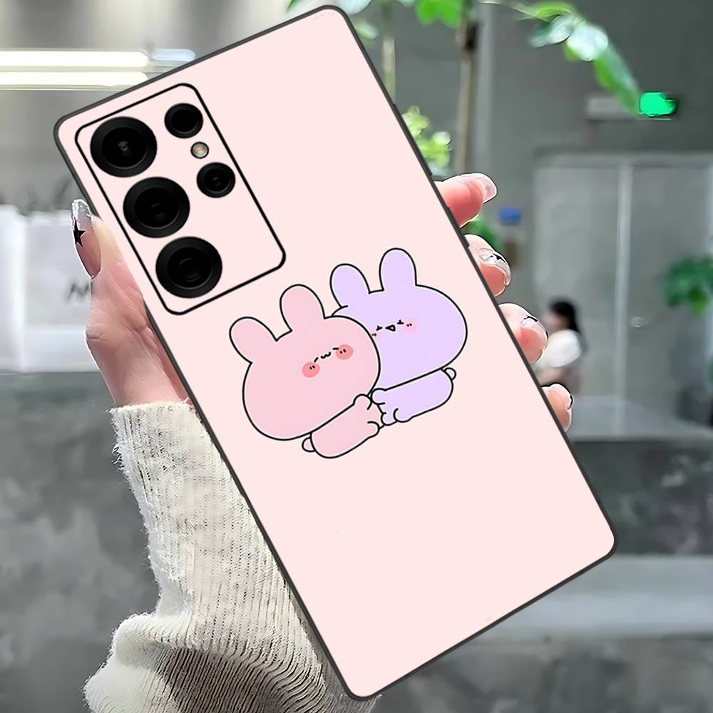 Cartoon Cute Asamimichaan Phone Case For Samsung S 24 Fe 25 Ultra Plus 20 Lite 21 30 22 23 24 22 Ultra 5G Fundas