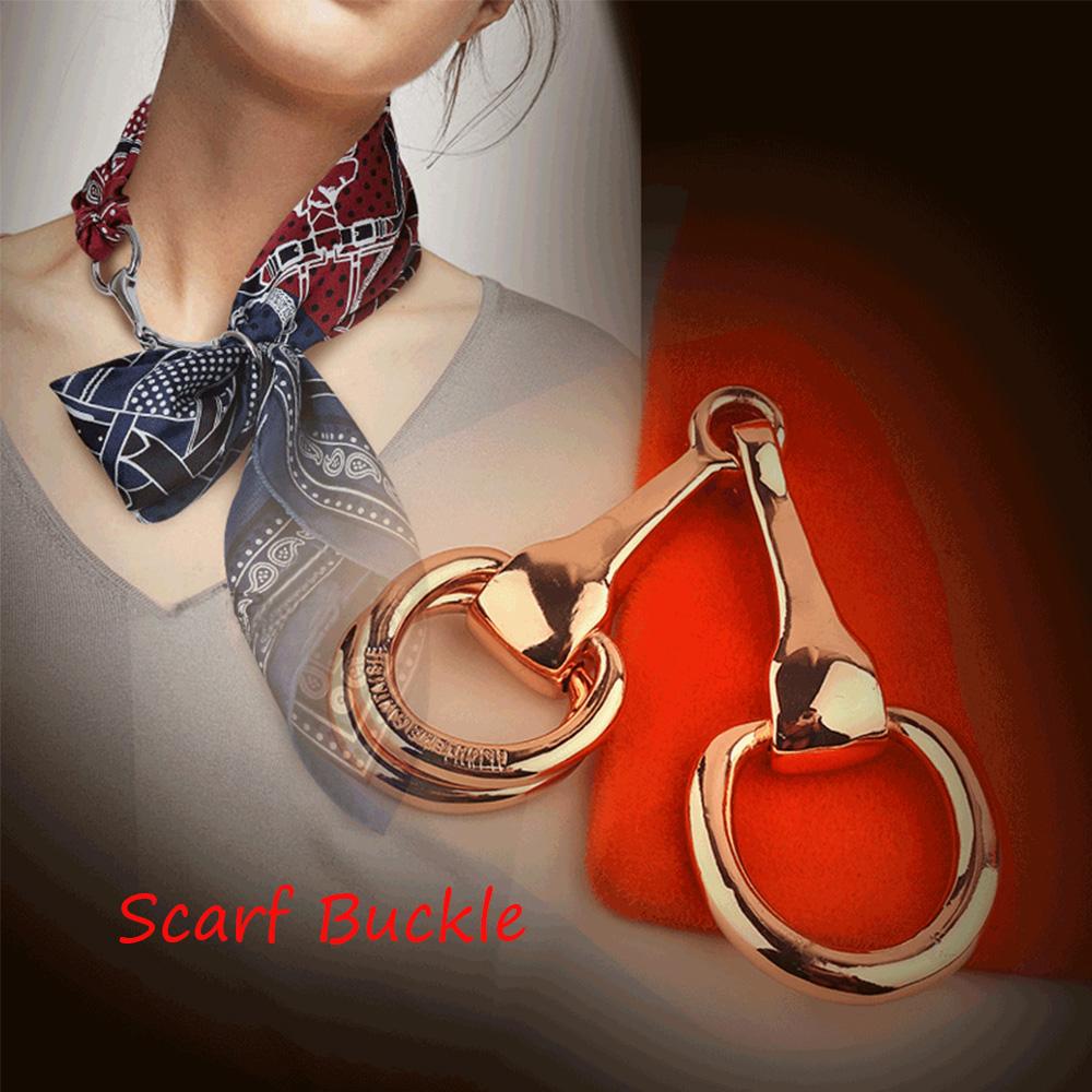 Шелковый шарф Металл Женские украшения Узел-пряжка Шарф Кольцо Зажим для шарфа Пряжка для шарфа Пряжка для платка
