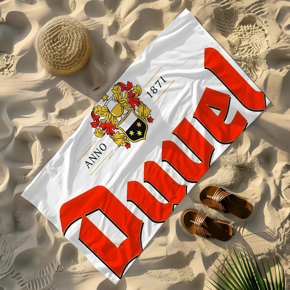 Пивная Модная Полотенце Пляжное Йога Спортзал Легкое D-Duvel Портативное Для Плавания Душа Путешествий Спортивные Аксессуары Песозащитное