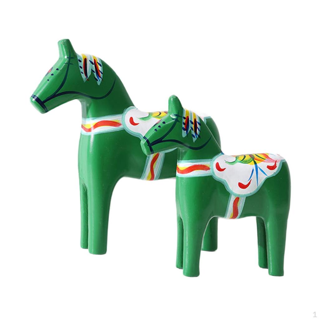 Dala Horse Figurine Swedish Statue Nordic Birthday Gift Collectible Art Crafts Home