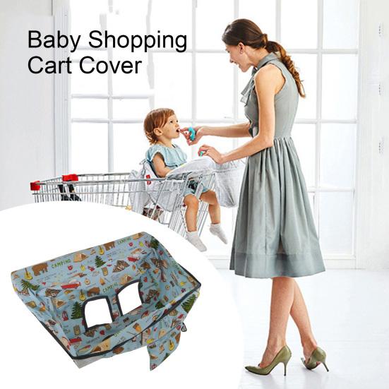 Чехол для детской тележки для покупок с рисунком из мультфильма, прочный, складной, водонепроницаемый, можно стирать в стиральной машине, для детей