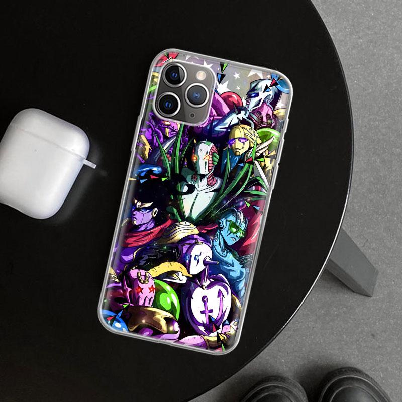 Чехол для телефона JoJo's Bizarre Adventure Горячий аниме-чехол для iPhone 11 12 13 Mini 14 15 Plus 16 Pro Max 17 Air 7 8 + SE Арт Персонализация