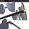 Cartoon Bear Children Rimless Sun Glasses Outdoors Eyewear Cute Baby Sunglasses  for Boys Girls