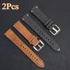 2 шт. 20 мм кожаный дышащий ремешок для Samsung Galaxy Watch 7 6 5 4 40/44 мм 6Classic 5Pro 22 мм ремешок для Huawei GT5 3 4Pro ремешок для часов