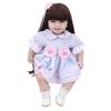 22inch Reborn Baby Doll with Long Hair Soft Reborn Babies Girl Adorable Doll Toy
