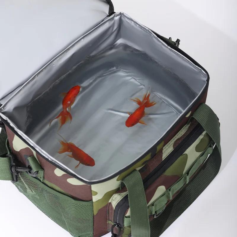 18L 2-Layer Tactical Lunch Bag Outdoor Picnic Cooler Bag Leakproof Insulated Durable Thermal Cooler Bag Meal Camping Picnic