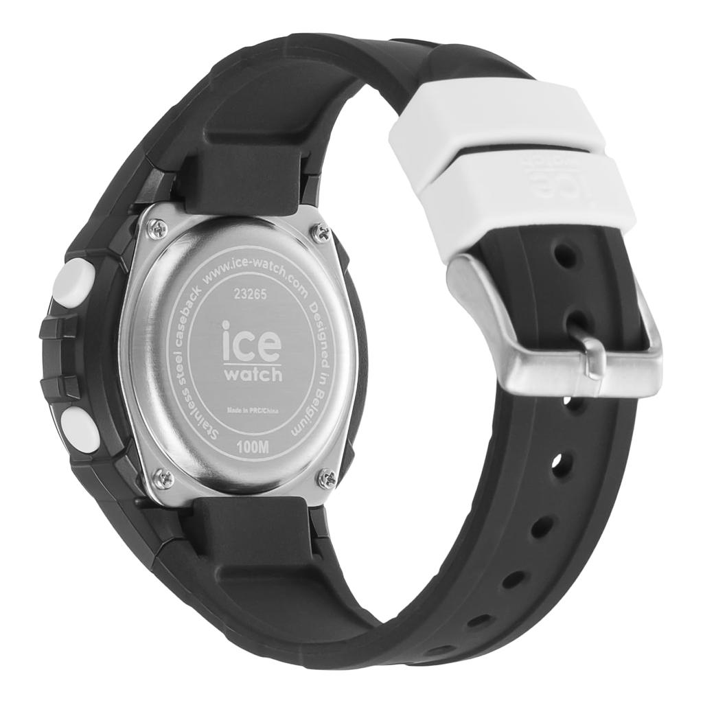 Authorized Distributor Ice Watch 023265 Ice Digit Explorer Black White Small 40mm Digital [Ice-watch] Men's Women's