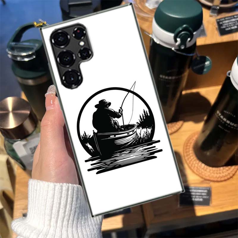 Fishing on a Fisherman's Boat Cases Phone Case for Samsung Galaxy S26 Ultra S25 Edge S24 S23 FE S21 Plus S20 S22 Cover TPU Capa