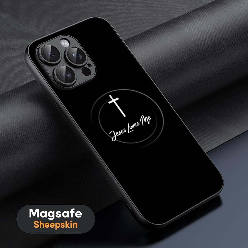 Jesus Christ sacred God Phone Case For iPhone 17 16 15 14 13 12 11 Plus Pro Max  High-end Luxury Magsafe Sheepskin