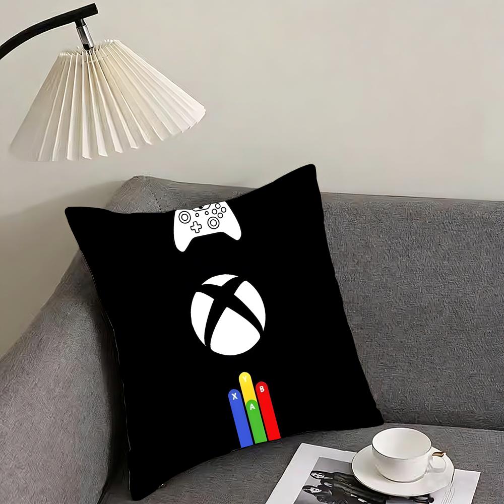 Двусторонняя наволочка-подушка с принтом X-XBox, двусторонняя плюшевая наволочка – Для автомобиля, дивана, спальни, идеально в качестве подарка.