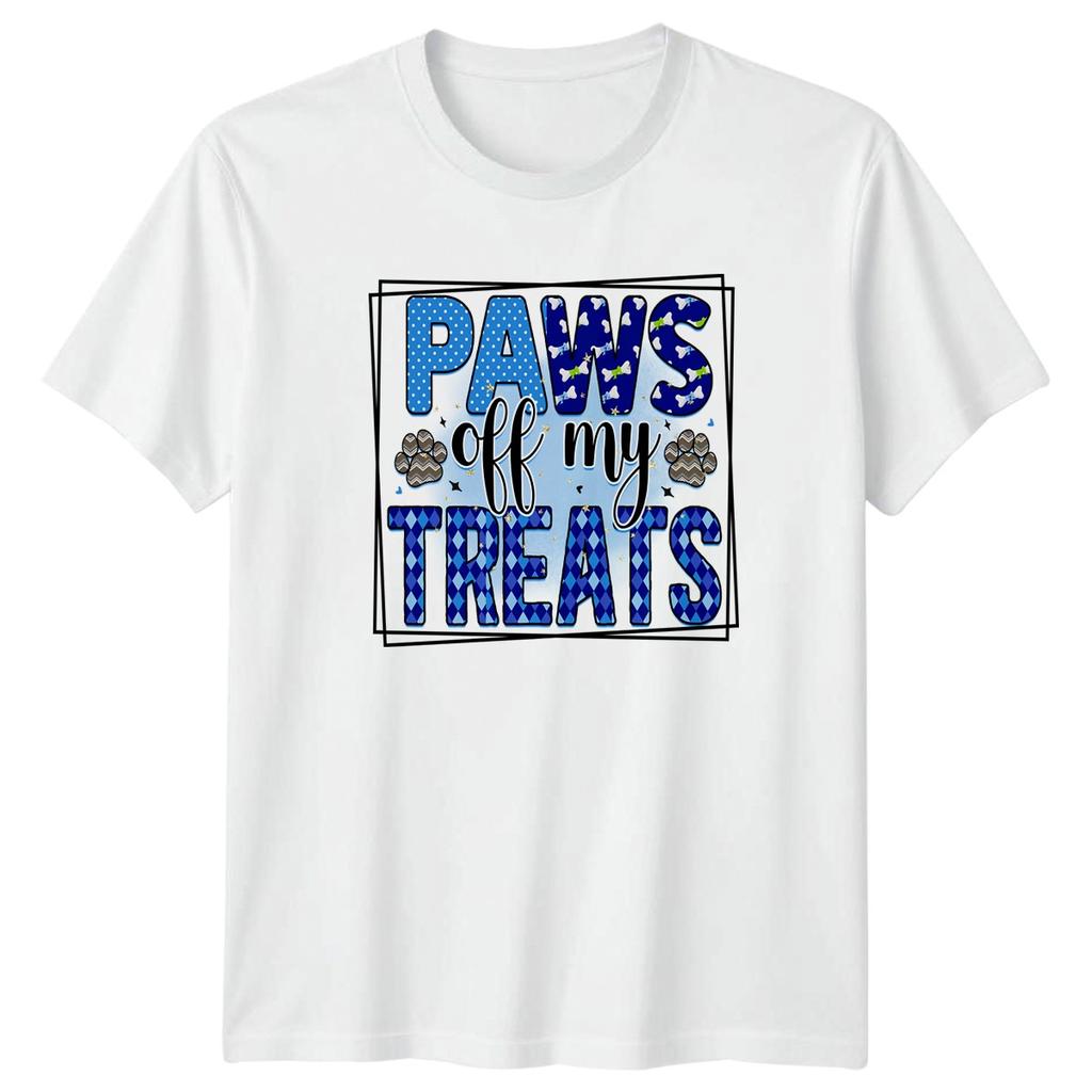 Paws Off My Treats TShirt Dog Owner Humor Dogs Christmas Gift For Him And Her