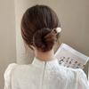 Hairpin U-shaped Hairpin Pearl Minimalist Hair Stick Vintage Metal Hair Stick  Party