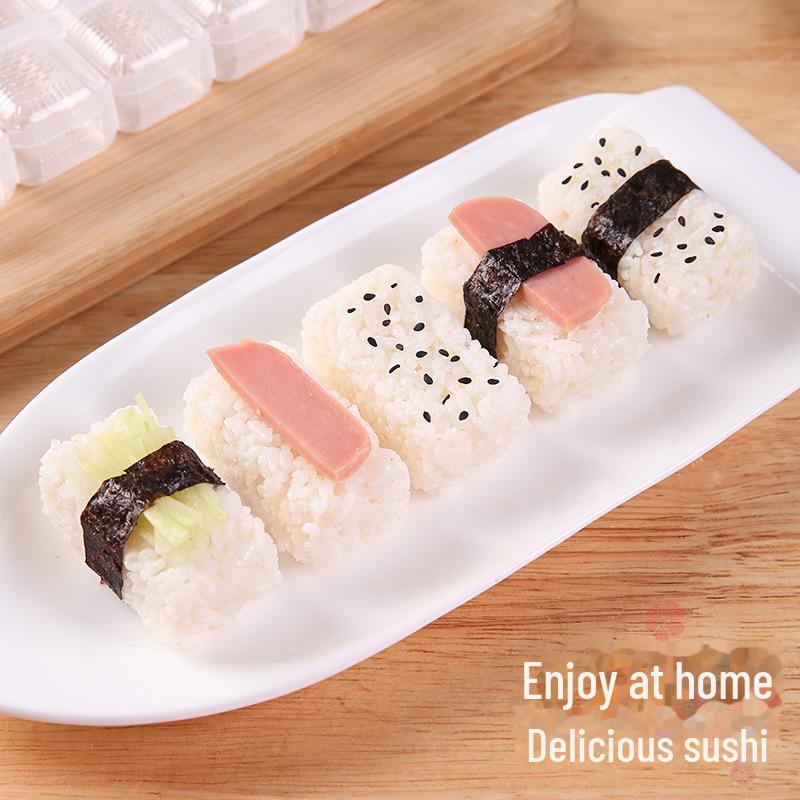 Креативный набор форм для суши «Военный корабль»: Набор инструментов для самостоятельного приготовления роллов с морскими водорослями и бэнто-суши из 5 предметов.