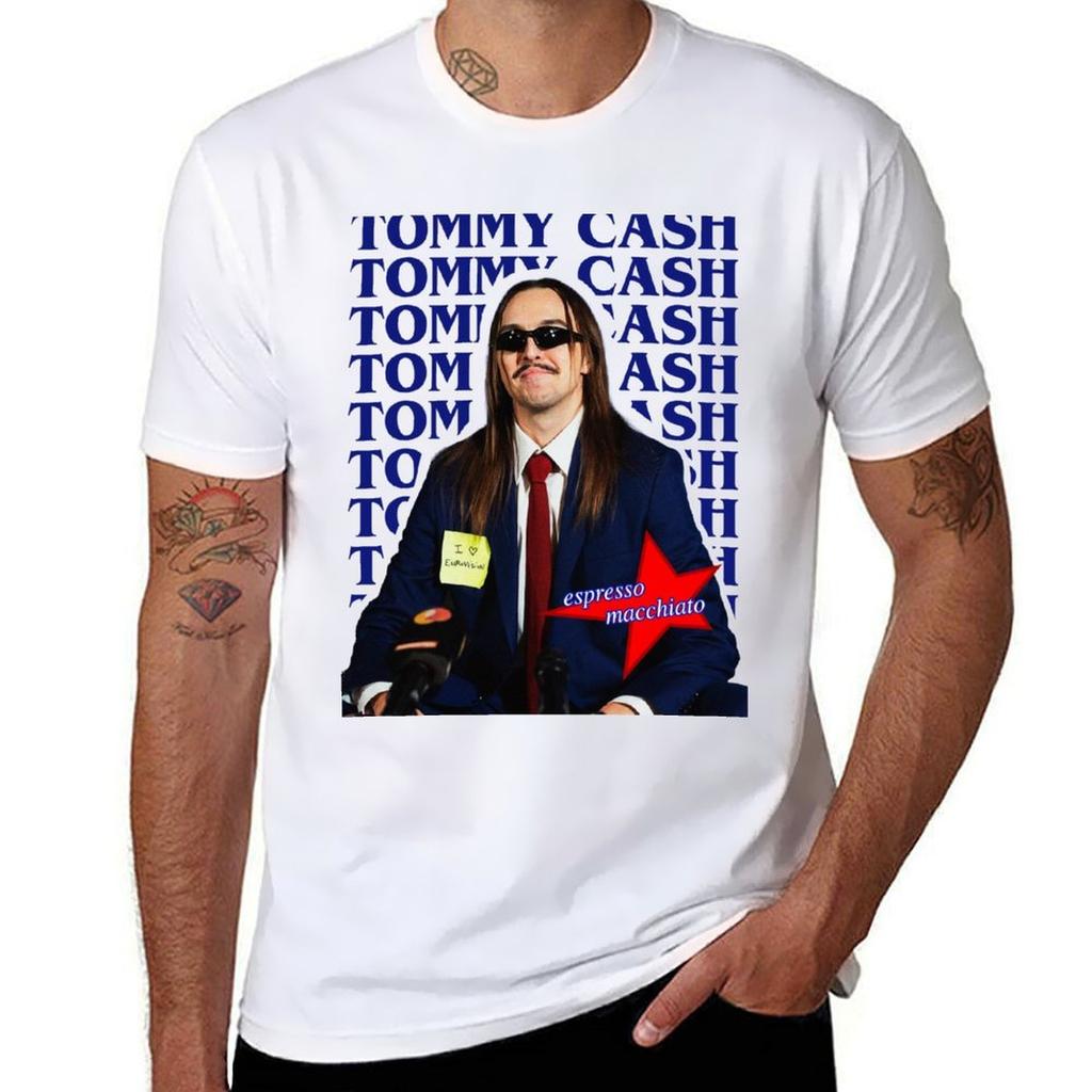 Tommy Cash Espresso Macchiato Eurovision 2025 Estonia Merch Tshirt Comfortable Daily Wear Tee Tshirt