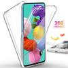 Двойной силиконовый чехол на 360 градусов для Samsung Galaxy A51 A71 A81 A91 A50 A70 A30 A40 A20 A10 A20E A10S
