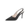 Sequin Sequin Strap Wrapped Toe Sandals Autumn New Pointed Toe Shallow Mouth Metal Buckle Non-slip Stiletto Heels