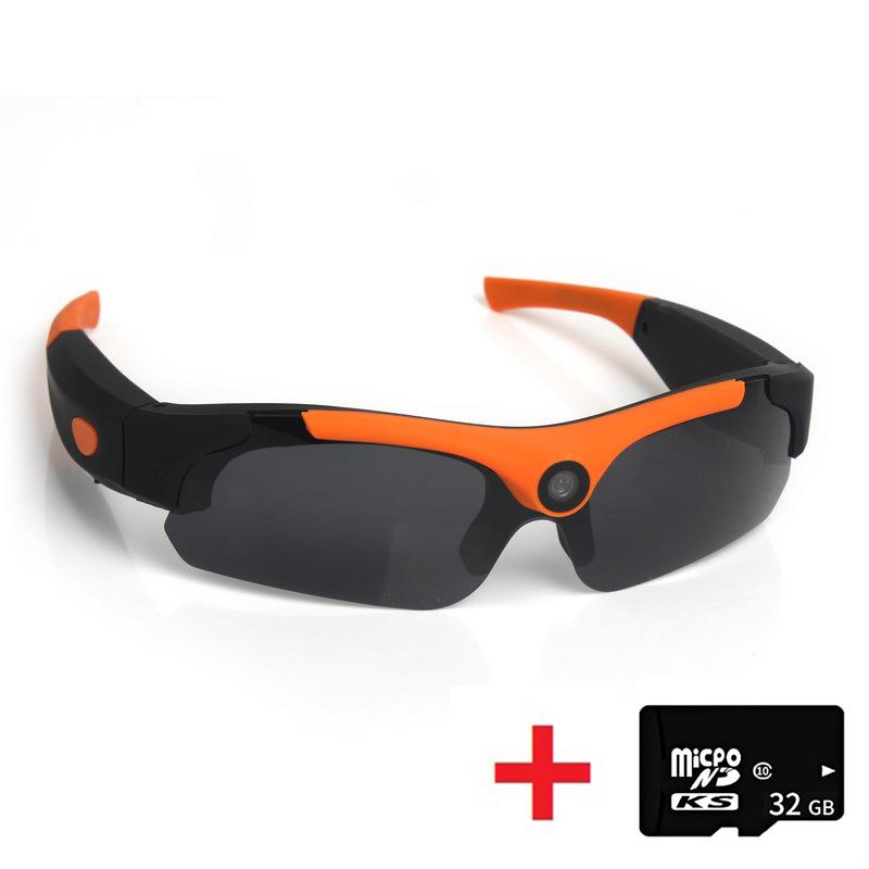 Модные солнцезащитные очки с камерой 1080p, широкоугольные уличные видеозапись, очки для глаз, спортивные умные солнцезащитные очки, видеокамера