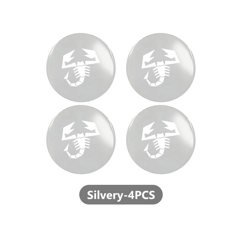For Abarth Car Styling Wheel Center Hub Caps Rim Cover Badge Emblem Stickers FR FIAT 124spider 500 Albea Astra Stilo Tipo UNO pdhv5