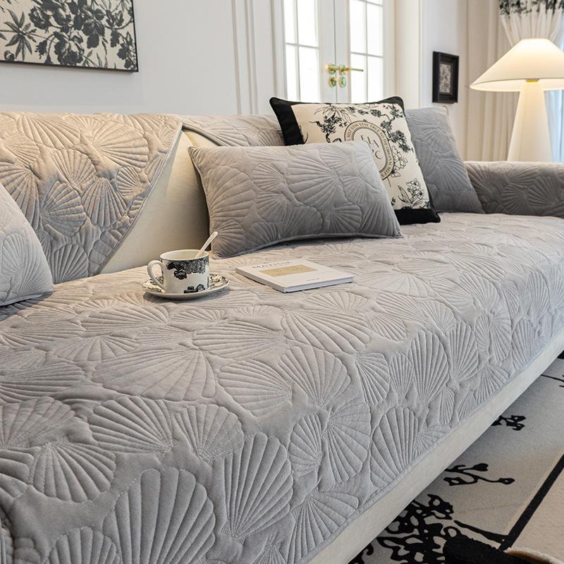 Осенне-зимняя подушка для дивана, высококачественные нескользящие подушки для сиденья, утолщенный флисовый чехол для дивана, ткань