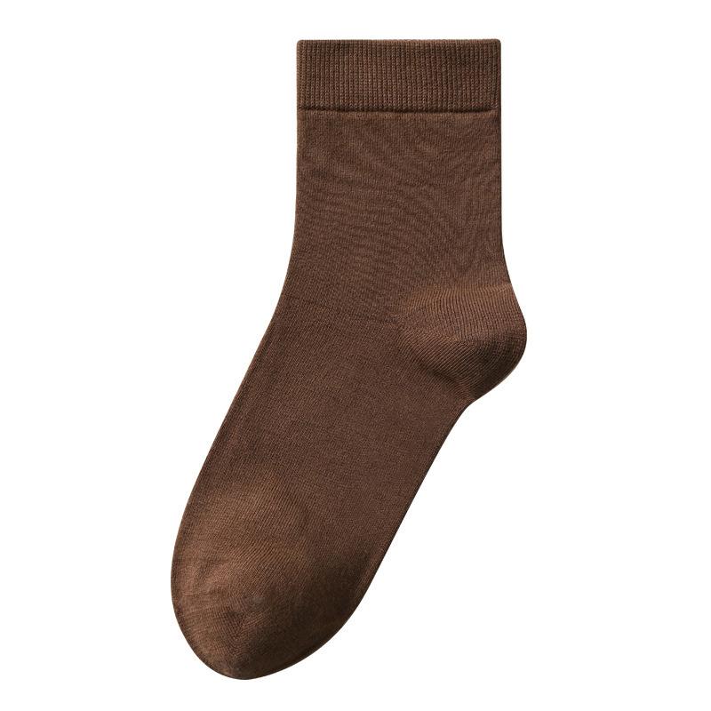 Pure Cotton Winter White Cotton Socks for Women Are Versatile and Odorless. All-cotton Mid-top Socks for Women In Autumn and Winter