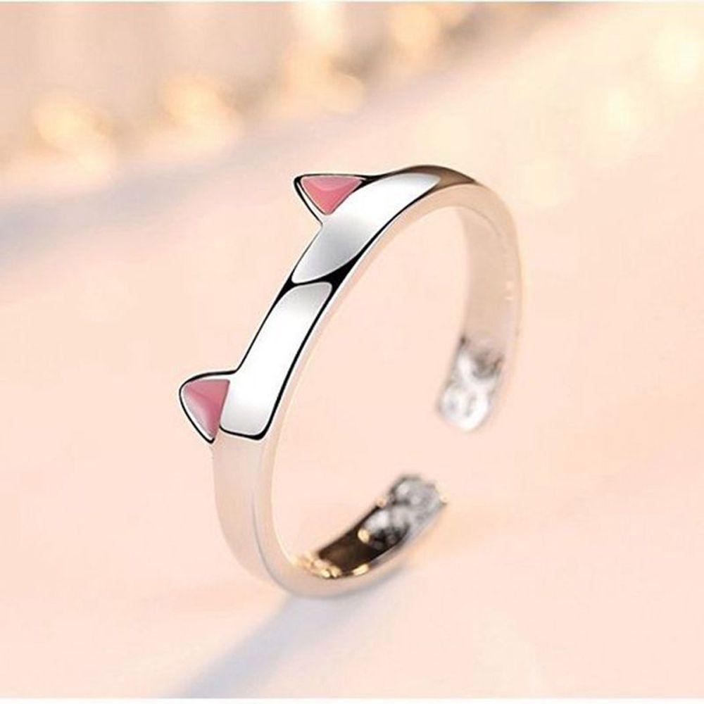Valentine's Day Gift Fashion Women Jewelry Accessories Korean Style Jewelry Cat Ear Ring Zinc Zinc Alloy