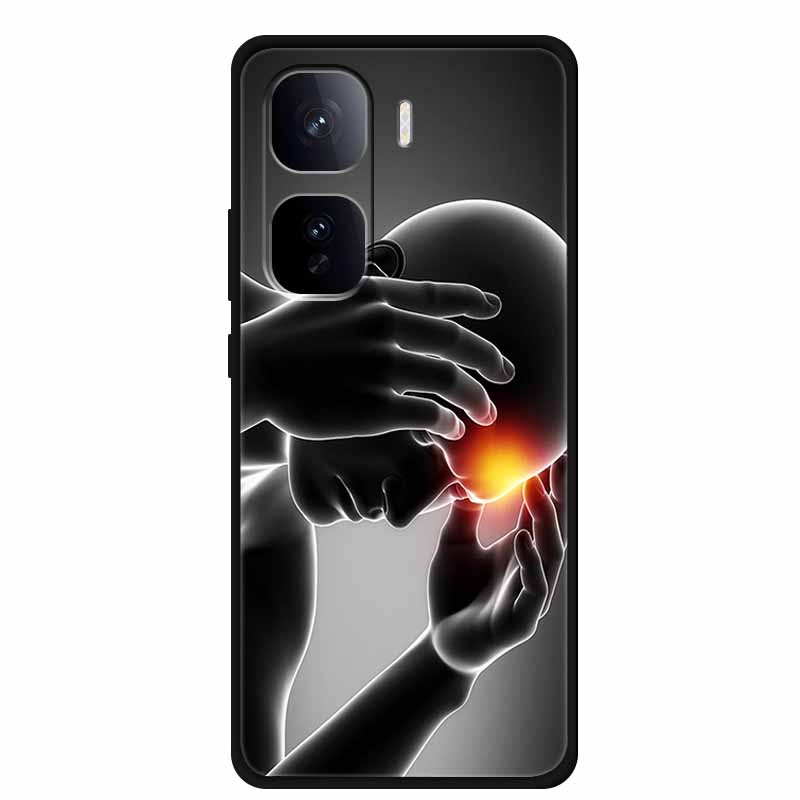 Задняя крышка для Vivo iQOO Neo 10 Plus Чехол 10Pro Черный ТПУ Силикон Мягкий Funda Сумка Для Vivo iQOO Neo 10 Pro Чехол Neo10 Pro Coque