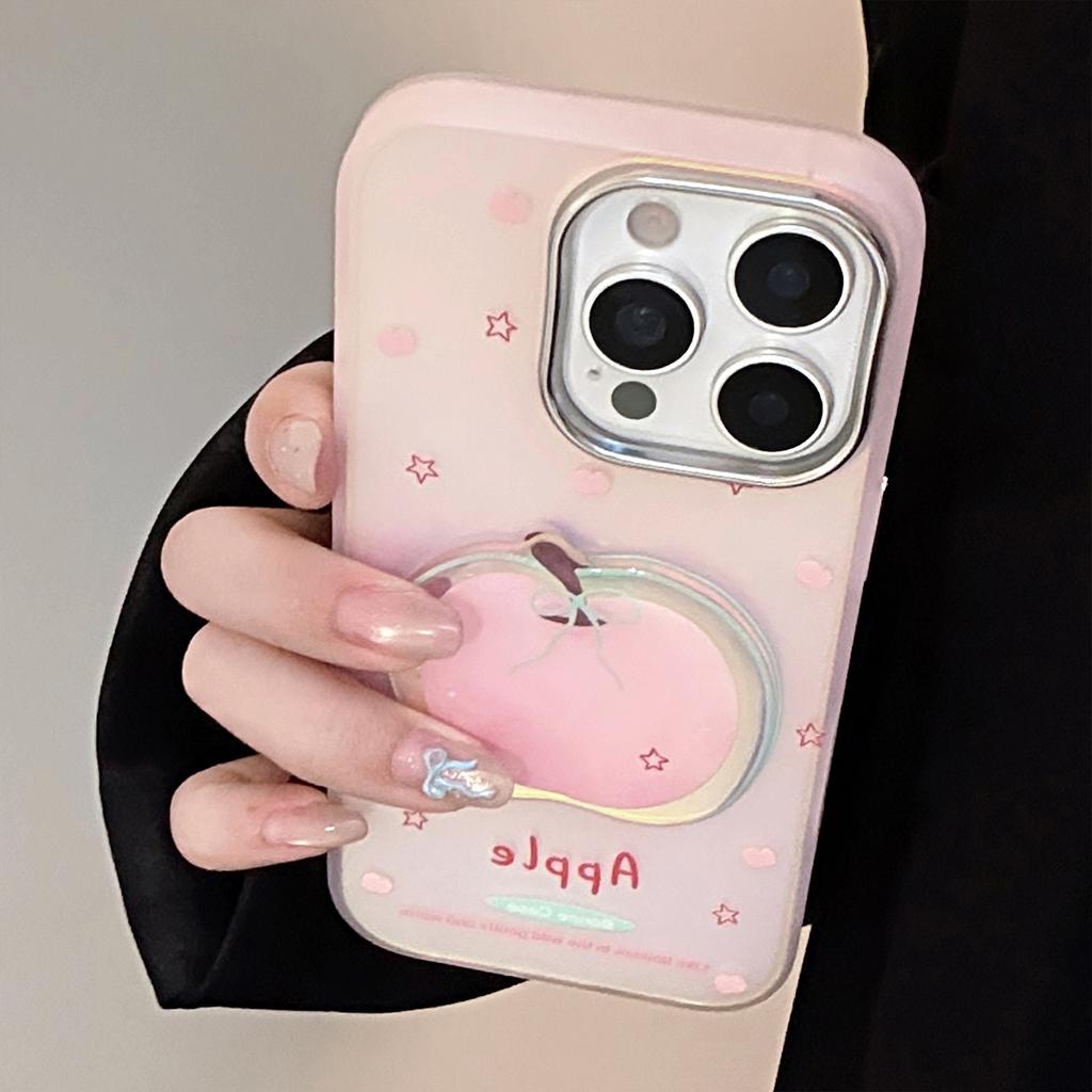 Laser IMD Suitable for IPhone15 Mobile Phone Case 16Pro Max Three Dimensional Powder Apple 11 Anti Fall Girl